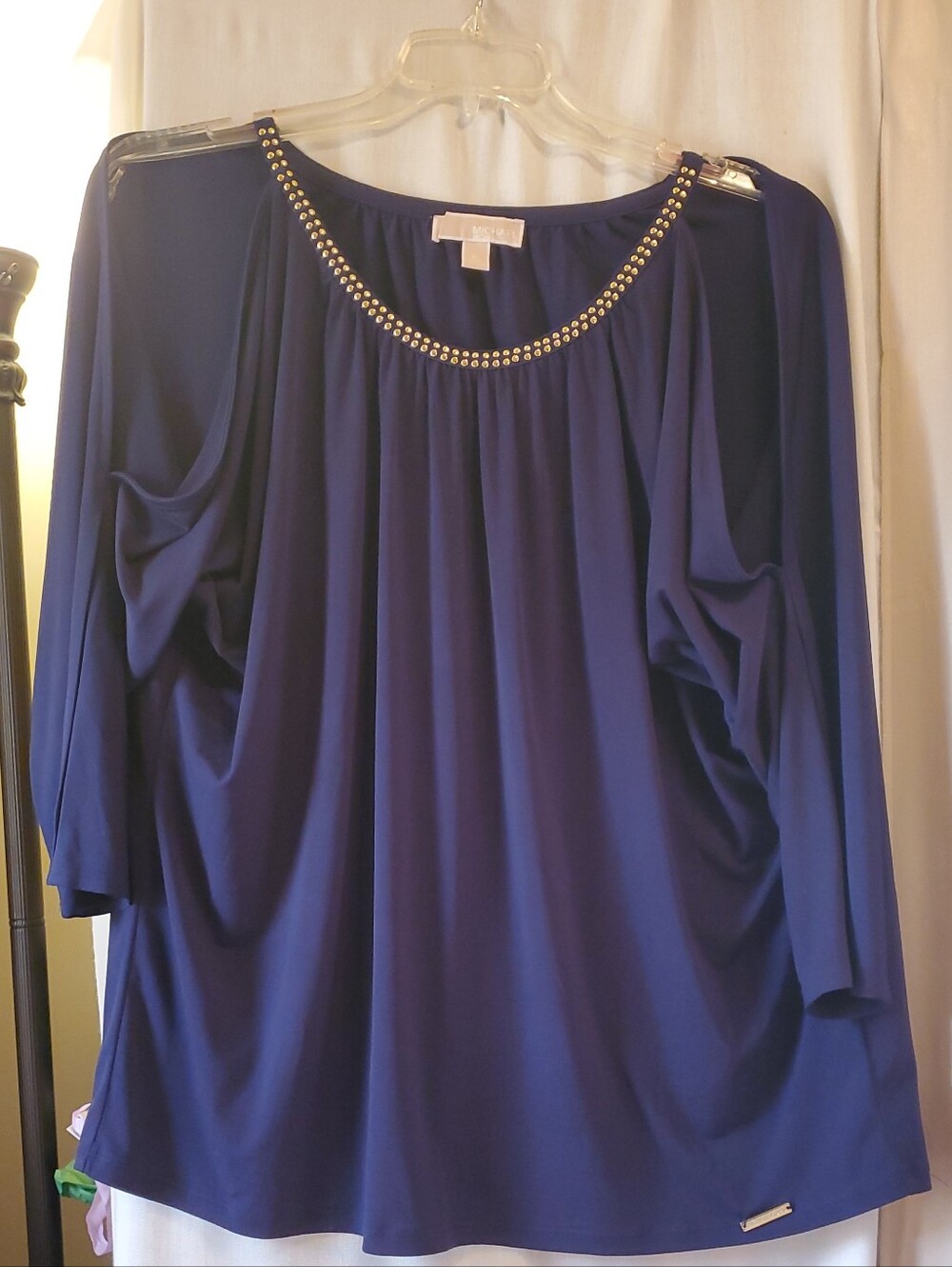 Embellished Navy Women’s Blouse